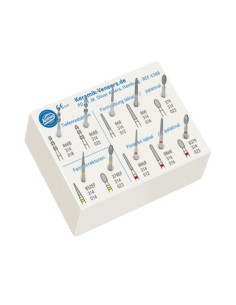 Kit 10 Fresas Diamante FG para Coronas Cerámicas