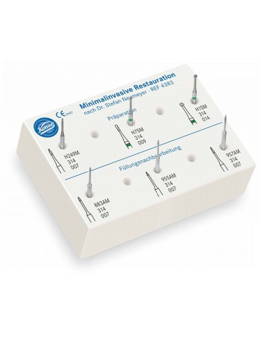 Kit Micropreparación Cavidades 6 Fresas TC y Diamantadas