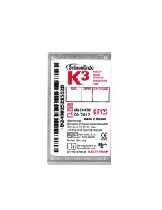Limas K3 Conicidad .04 Ni-Ti 30mm. 6 Uds.