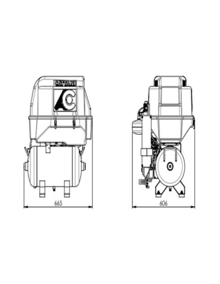 AC100Q Compresor de 30L con Secador de Aire e Insonorización