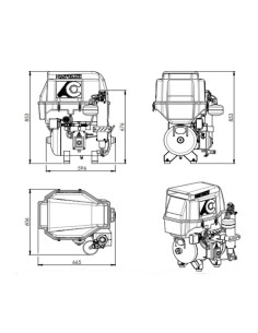 AC100Q Compresor de 30L con Secador de Aire e Insonorización 2