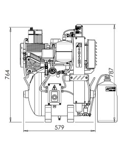 AC300 Compresor 3 Cilindros con Secador de Aire 45L 2