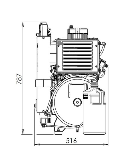 AC300 Compresor 3 Cilindros con Secador de Aire 45L