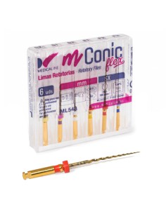 mConic Flex Limas Rotatorias Niti 19mm SX 6 Unidades de Medicaline