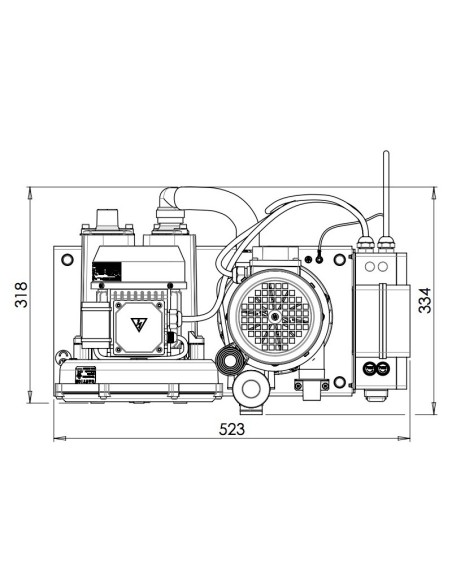 Turbo Jet 1 Modular Aspiración para 1 Equipo Dental