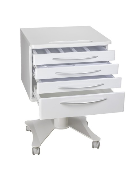 Carrito Móvil RC4Z 4 Cajones y Ruedas Tirador Ovalado