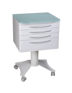 Carrito Móvil RC4Z con 4 Cajones y Ruedas con Encimera Verde 2