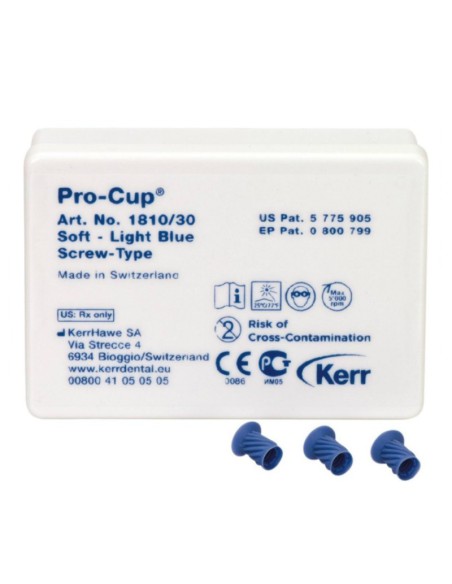 Pro-Cup Copas Profilaxis CON Rosca Blanda Goma Sin Látex de Hawe NEos