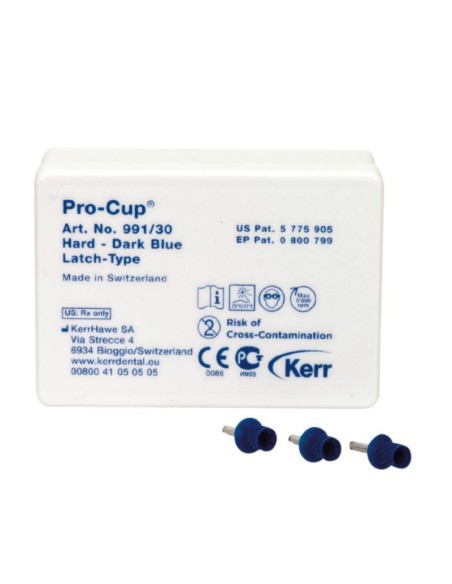 Pro-Cup Copas Profilaxis Rígida SIN Rosca Goma Sin Látex 30u. de Hawe