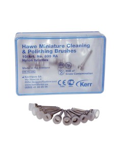 Mini Cepillos Profilaxis Nylon Contra-ángulo Kerr Hawe Caja 100 uds