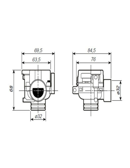 Válvula de Escupidera para Aspiración con Separador