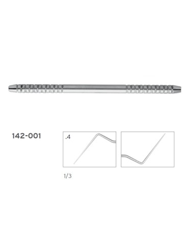 Condensador HF Silver 0,4mm Doble 1/3 de Hu-Friedy