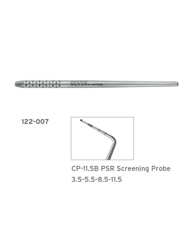Sonda Periodontal HF Silver Calibrada CP-11,5B con Bola de Hu-Friedy
