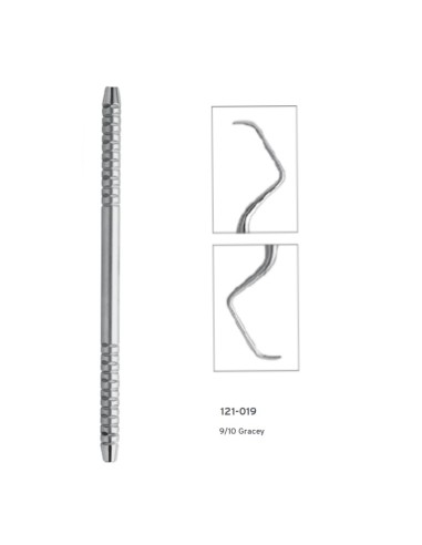 Cureta Gracey HF Silver 9-10 Bucal de Hu-Friedy