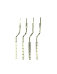 Kit 4 Osteotomos Cónicos Angulados Punta Milimetrada