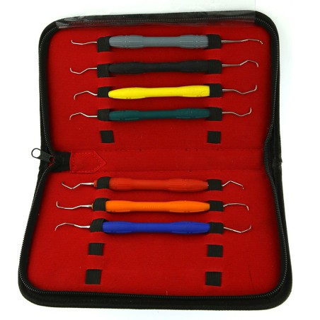 Set 7 Curetas Gracey Mango Silicona