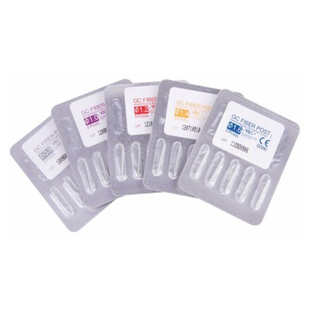 Fiber Post Reposición Poste de Fibra Vidrio 10 uds.