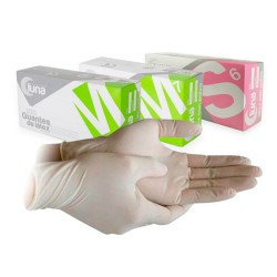 Guantes Empolvados de Látex Caja 100 unidades