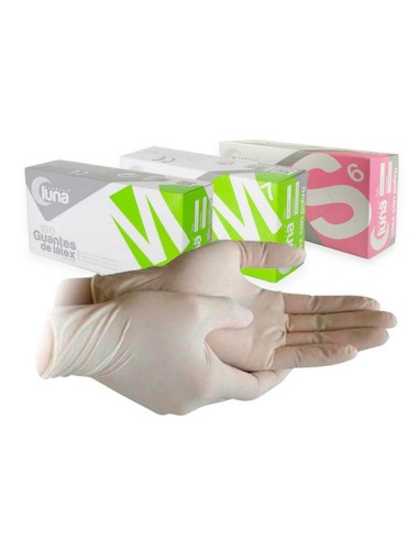 Guantes Empolvados de Látex Caja 100 unidades