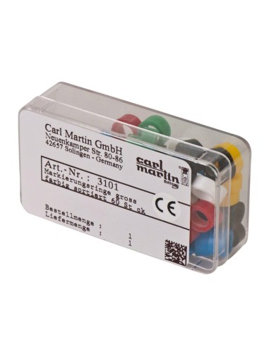 Aros Identificadores de Instrumental Maxi Colores Surtido 60 uds.