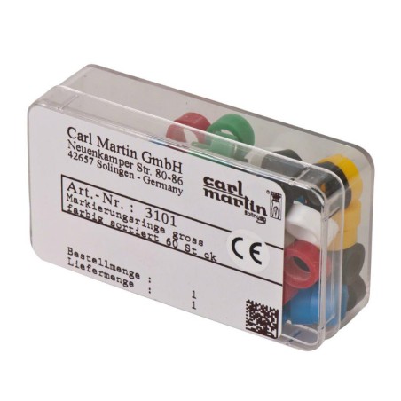 Aros Identificadores de Instrumental Maxi Colores Surtido 60 uds.