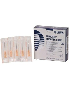Agujas Miraject Endotec Luer 25mm Caja 25 uds.