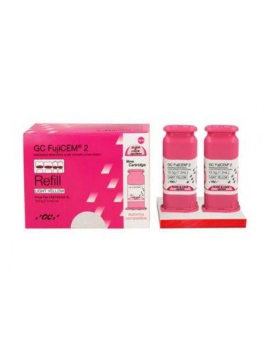 FujiCEM 2 Cemento de Ionómero 2 Cartuchos Reposición Automix 13x3g.