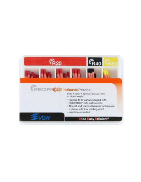 Reciproc Guttapercha Surtido R25-R40-R50 Caja 60u.