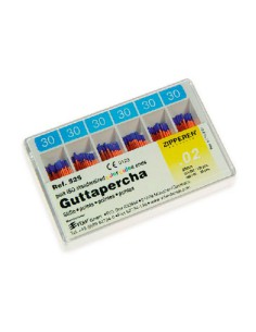 Puntas de Guttapercha Conicidad .02 ISO Caja 120 Unidades 2