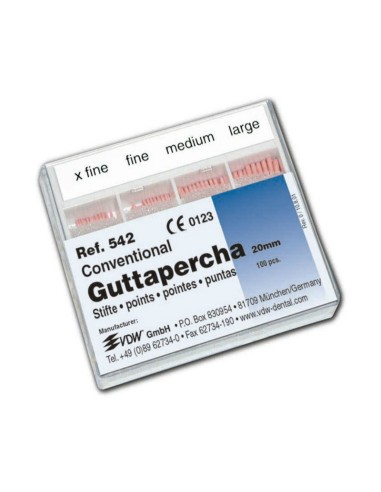 Puntas de Gutapercha Pirata 100 uds