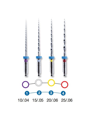 Limas MTWO Surtido Serie Básico 10-25 Estériles Blister 4 Unidades