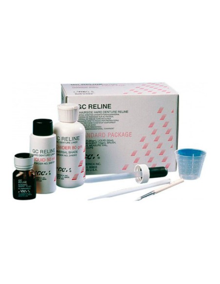 Reline Rebase Duro Kit Estándar Polvo 80gr + Líquido 50ml.