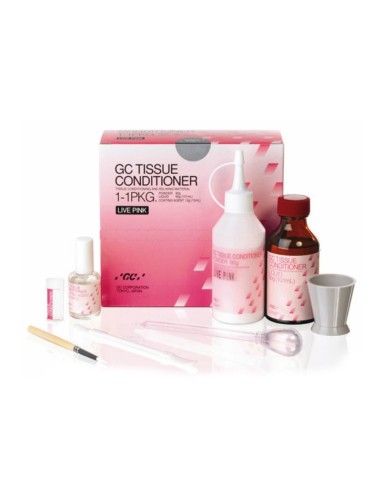 Tissue Conditioner Kit Rosa 1-1PKG Material de Rebase Polvo+Líquido