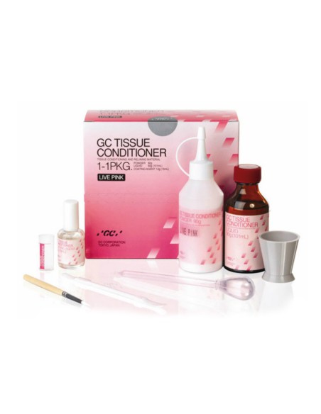 Tissue Conditioner Kit Rosa 1-1PKG Material de Rebase Polvo+Líquido