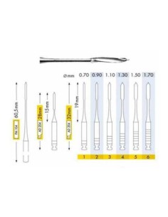 Fresa Ensanchadora Peeso Largo 28mm 6 uds. 2