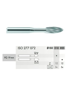 Fresa Huevo FG 19mm TC 5 unidades