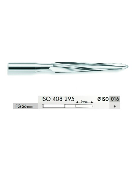 Fresa Lanza Hueso FG 26mm 016 TC 5 unidades