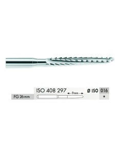 Fresa Lanza Dentada Hueso FG 26mm 016 TC 5 unidades