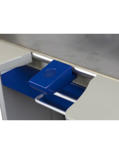 Mesa de Trabajo Metálica 1 Puesto con Aspirador y Luz