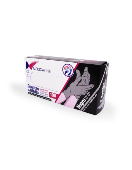 Guantes de Nitrilo Negro Caja 500 uds