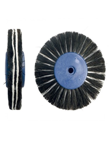 Cepillo Pulidor Cerda Negra y Algodón Convergente Negra 6 uds