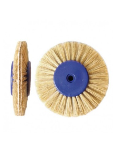 Cepillo Pulidor Cerda Suave Blanca y Paño Convergente 6 uds