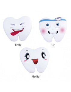 Cojín Molar Peluche Mollie, Endy o Uri
