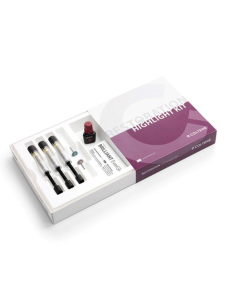 Restoration Highlight Kit Composite 3 Jeringas 3g y Pulidores