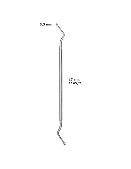 Cureta Hemingway Doble 3,5 mm 17 cm.