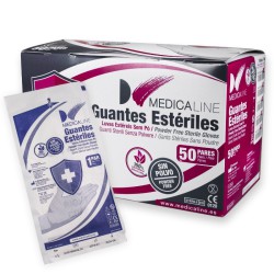 Guantes Estériles de Látex Sin Polvo 100u.