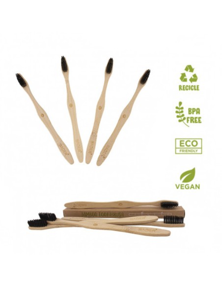 Cepillo de Dientes de Bambú D07 Biodegradable Caja 12 unidades