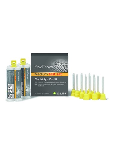 Provil Novo Fast Set Silicona Impresión 2 cartuchos 50ml.