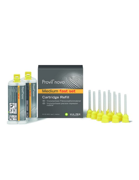 Provil Novo Fast Set Silicona Impresión 2 cartuchos 50ml.