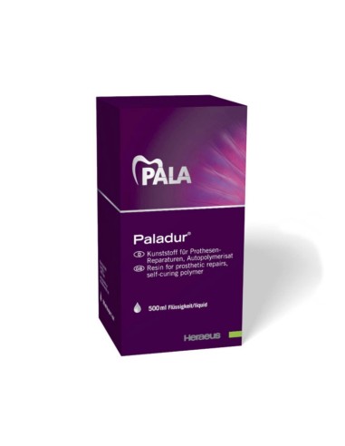Paladur Resina Autopolimerizable Líquido 500ml.